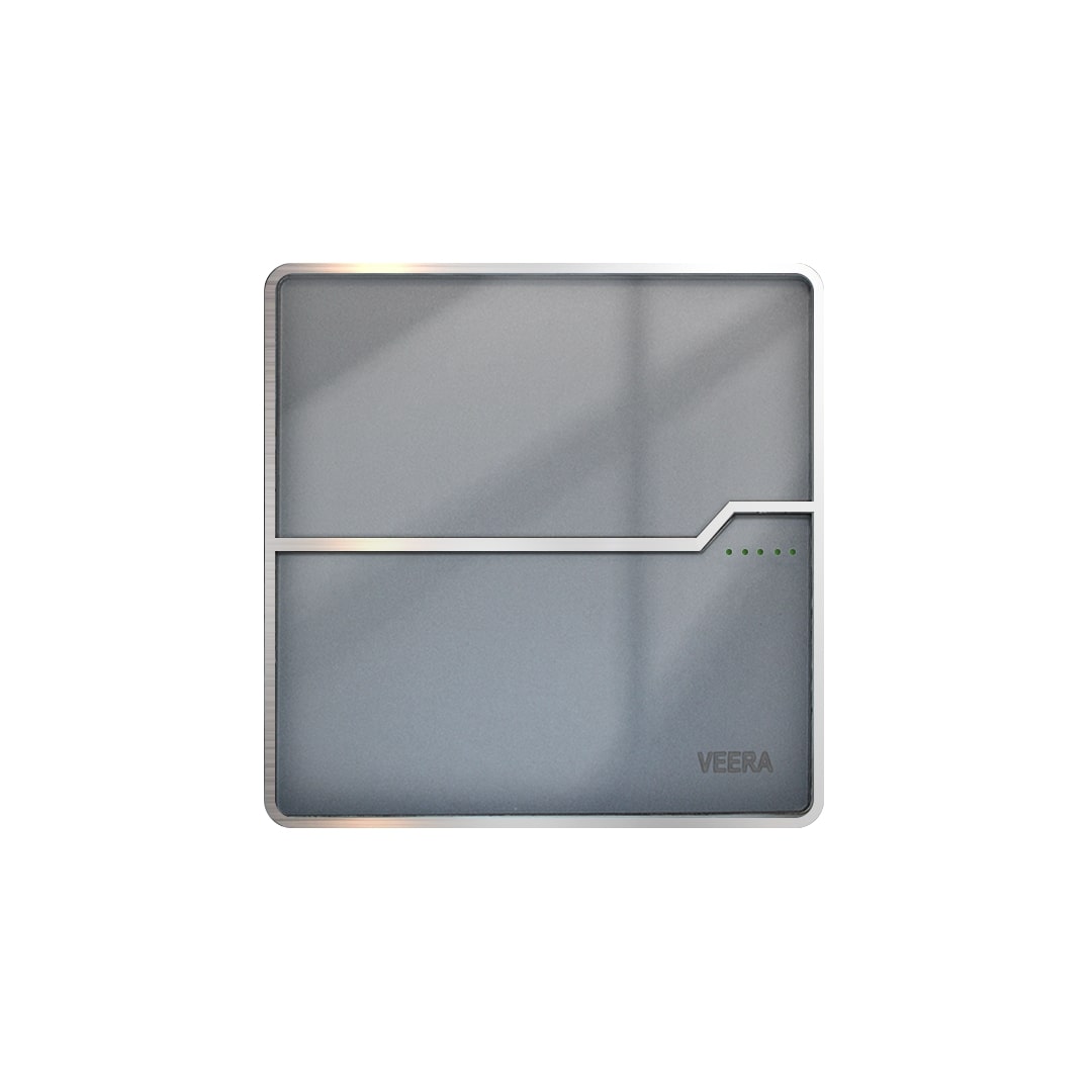 T2-Classic-Glass-1-Gang-steel-border-grey-color